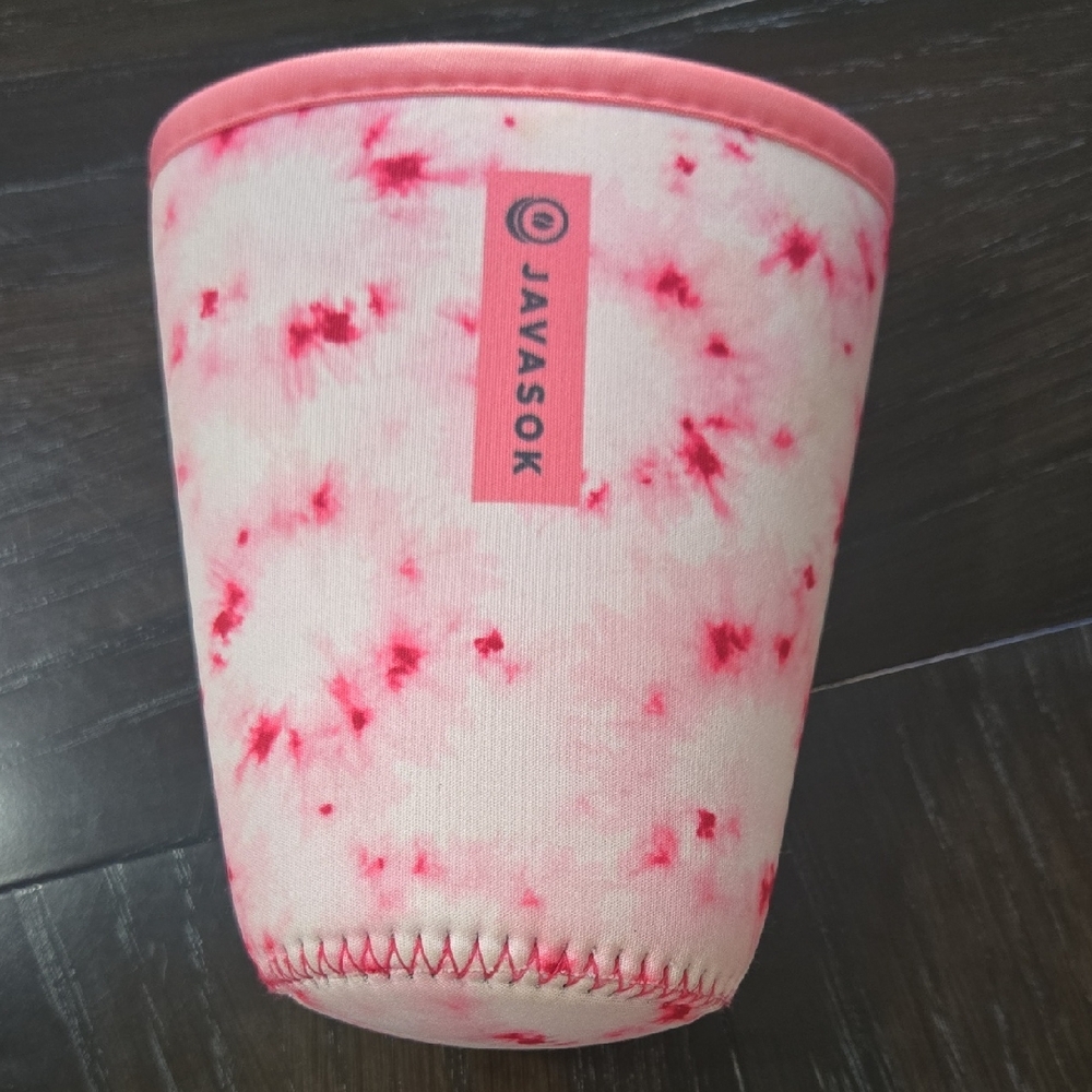 Javasok MEDIUM size Pink Tie-Dye Cup Sleeve